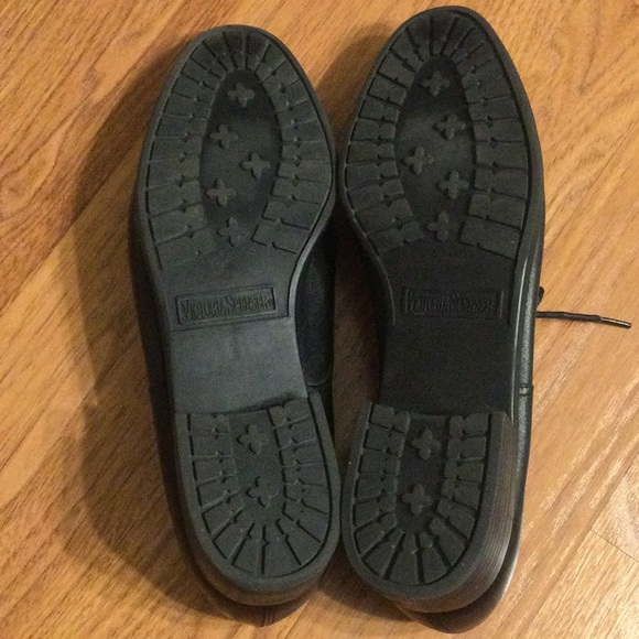 Victoria Spencer Black Leather Style Abbey Lace Loafers - Picture 5 of 5